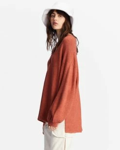 Billabong Sol Chasing Tunic Sweater SWEET CHOCOLATE (cnn0) -billabong shop abjsw00207 billabongw cnn0 sd1 1