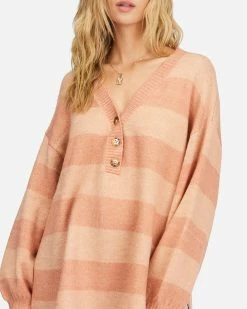 Billabong Sol Chasing Tunic Sweater GINGER (gin) -billabong shop abjsw00207 billabongw gin dtl1