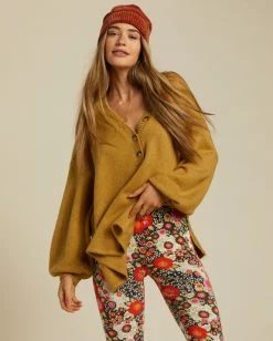 Billabong Sol Chasing Tunic Sweater GREEN ENVY (ylf0) 9 Billabong Sol Chasing Tunic Sweater GREEN ENVY (ylf0) -billabong shop abjsw00207 billabongw ylf0 frt1 1