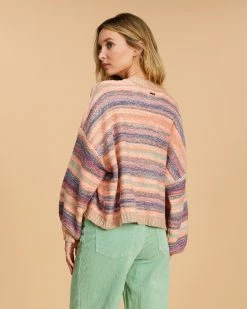 Billabong Salty Blonde Under The Influence Pullover Sweater LOVIN LILAC (pkv0) -billabong shop abjsw00209 billabongw pkv0 bck1