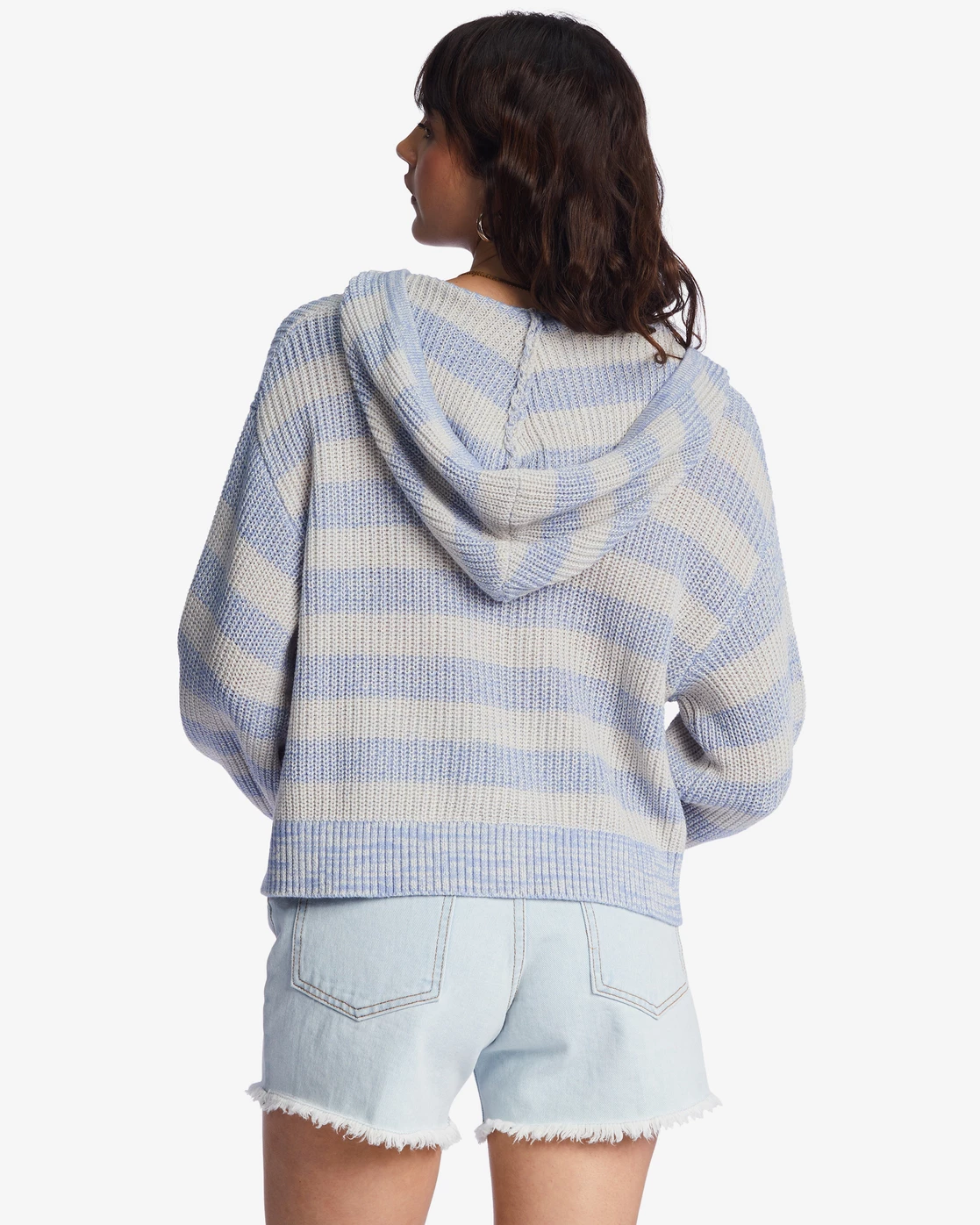 Billabong Mas Amor Hooded V-Neck Sweater GOOD TIDES (phv0) 3 Billabong Mas Amor Hooded V-Neck Sweater GOOD TIDES (phv0) - Image 3