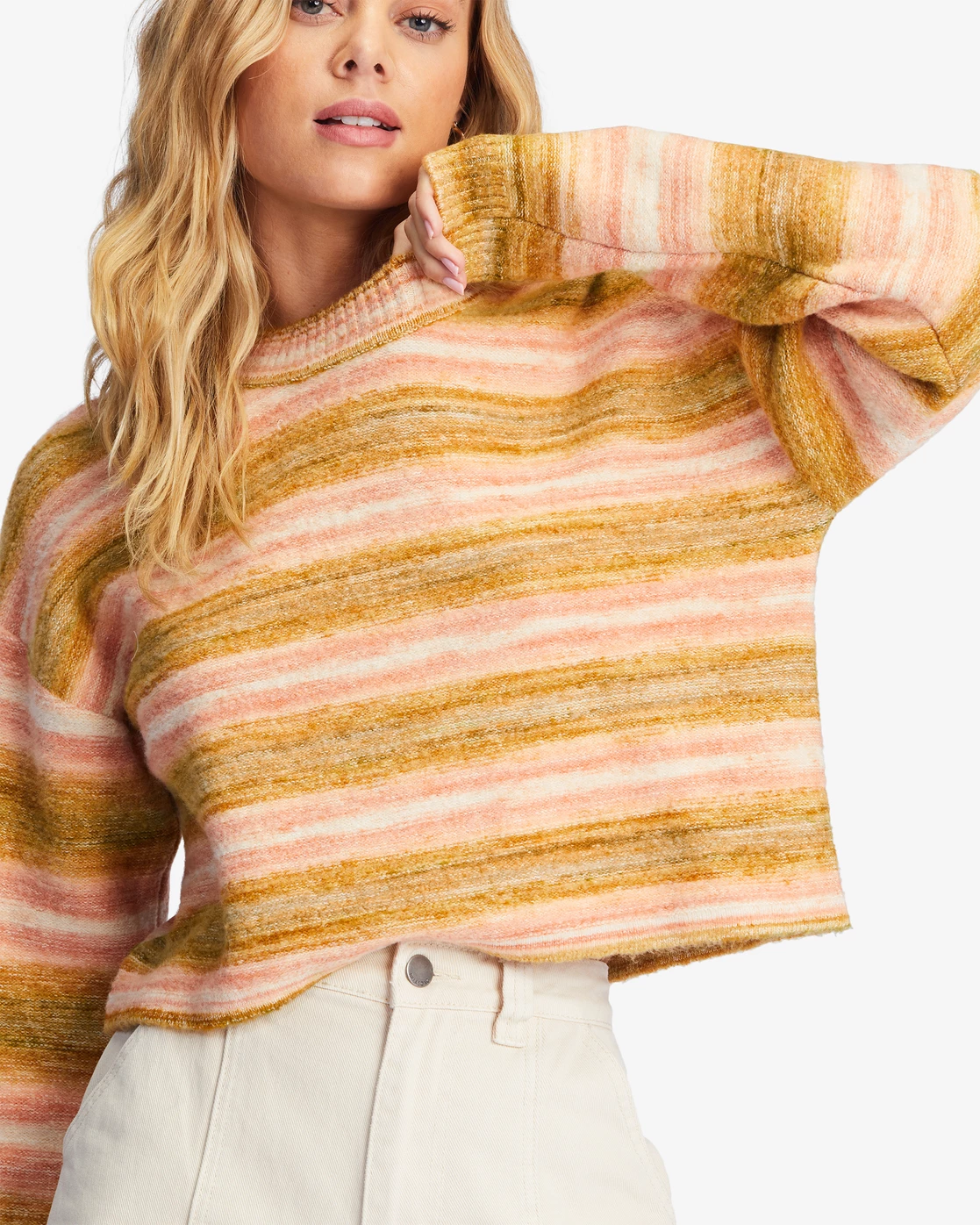 Billabong So Charmed Slightly Cropped Sweater WARM RAYS (yld0) 4 Billabong So Charmed Slightly Cropped Sweater WARM RAYS (yld0) - Image 4