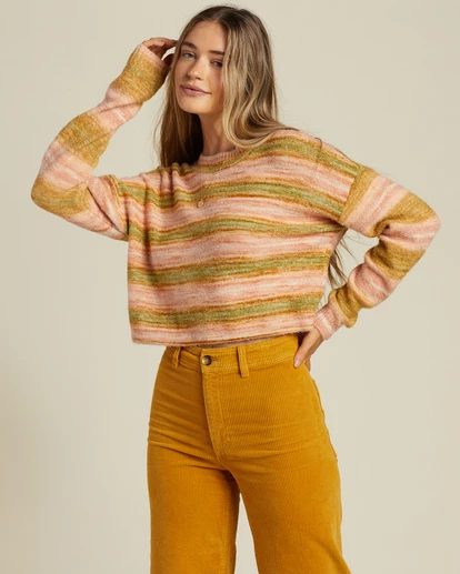 Billabong So Charmed Slightly Cropped Sweater WARM RAYS (yld0) 5 Billabong So Charmed Slightly Cropped Sweater WARM RAYS (yld0) - Image 5