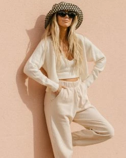 Billabong Paired Up Button-Front Cardigan ANTIQUE WHITE (anw)