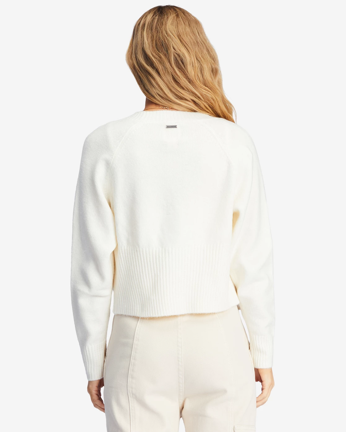 Billabong Paired Up Button-Front Cardigan ANTIQUE WHITE (anw) 4 Billabong Paired Up Button-Front Cardigan ANTIQUE WHITE (anw) - Image 4