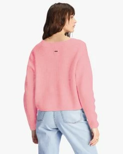 Billabong No Where Else V-Neck Sweater PINK SKIES (mfr0) 9 Billabong No Where Else V-Neck Sweater PINK SKIES (mfr0) -billabong shop abjsw00222 billabongw mfr0 bck1
