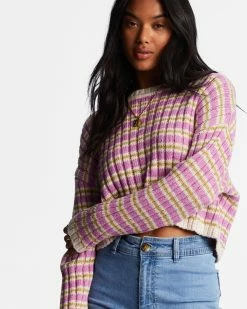 Billabong In A Daze Cozy Sweater BRIGHT ORCHID (php0) -billabong shop abjsw00228 billabongw php0 dtl1