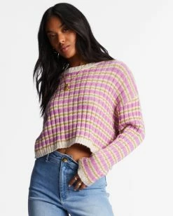 Billabong In A Daze Cozy Sweater BRIGHT ORCHID (php0) -billabong shop abjsw00228 billabongw php0 frt1 1