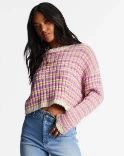 Billabong In A Daze Cozy Sweater BRIGHT ORCHID (php0)