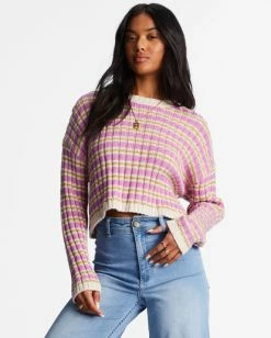 Billabong In A Daze Cozy Sweater BRIGHT ORCHID (php0) -billabong shop abjsw00228 billabongw php0 sd1 1