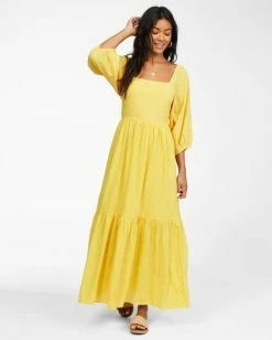 Billabong Dream Chaser Dress SUNFLOWER (snf) 11 Billabong Dream Chaser Dress SUNFLOWER (snf) -billabong shop abjwd00216 billabongw snf frt1 1