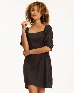 Billabong Paradise Mini Dress OFF BLACK (ofb) 10 Billabong Paradise Mini Dress OFF BLACK (ofb) -billabong shop abjwd00225 billabongw ofb frt2 1