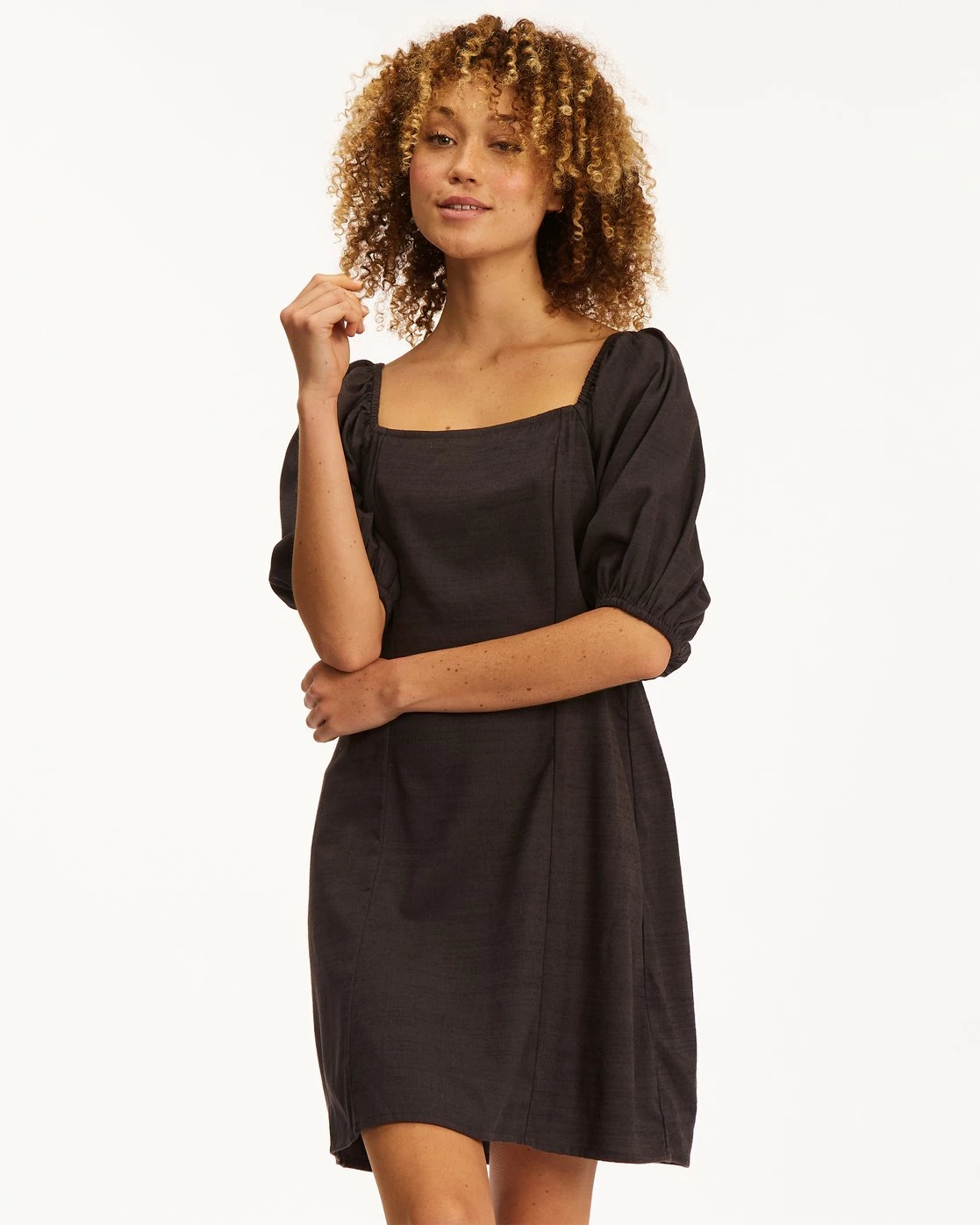 Billabong Paradise Mini Dress OFF BLACK (ofb) 5 Billabong Paradise Mini Dress OFF BLACK (ofb) - Image 5