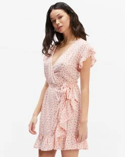 Billabong Wrap And Roll Woven Dress MELON (mel) -billabong shop abjwd00247 billabongw mel sd1 1