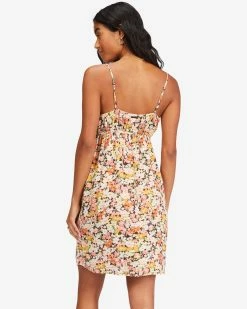 Billabong Feelin Blue Mini Slip Dress MULTI (mul) -billabong shop abjwd00249 billabongw mul bck1