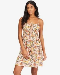 Billabong Feelin Blue Mini Slip Dress MULTI (mul) -billabong shop abjwd00249 billabongw mul frt1 3