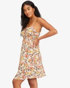Billabong Feelin Blue Mini Slip Dress MULTI (mul) -billabong shop abjwd00249 billabongw mul sd1 3