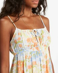Billabong Feelin Blue Mini Slip Dress WHITE/MULTI (wmu) -billabong shop abjwd00249 billabongw wmu dtl1