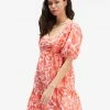 Billabong Be Mine Babydoll Dress ORANGE CRUSH (ocu)