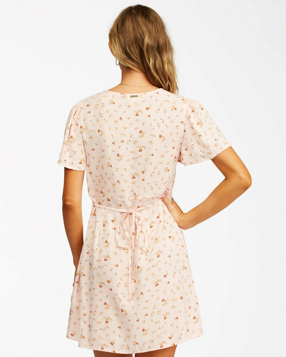 Billabong Full Swing Mini Dress SOFT PINK (mdd0) 4 Billabong Full Swing Mini Dress SOFT PINK (mdd0) - Image 4