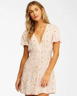 Billabong Full Swing Mini Dress SOFT PINK (mdd0) 11 Billabong Full Swing Mini Dress SOFT PINK (mdd0) -billabong shop abjwd00254 billabongw mdd0 frt1 1