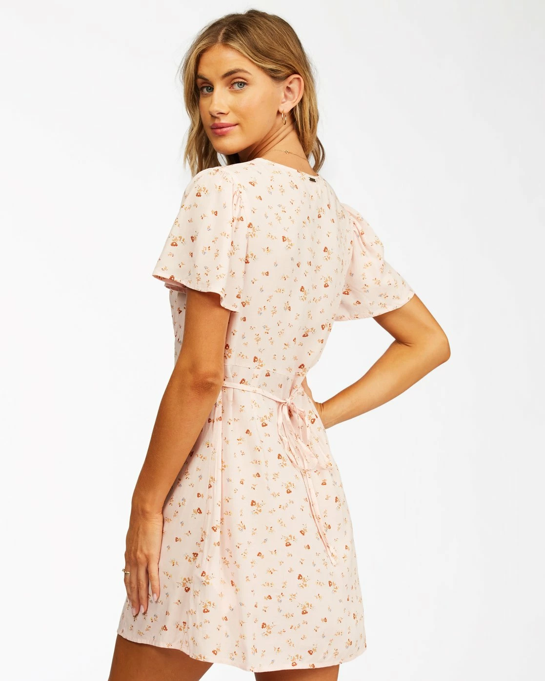 Billabong Full Swing Mini Dress SOFT PINK (mdd0) 3 Billabong Full Swing Mini Dress SOFT PINK (mdd0) - Image 3
