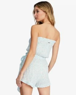 Billabong Flower Days Romper SEASPRAY (spy) -billabong shop abjwd00295 billabongw spy bck1 1