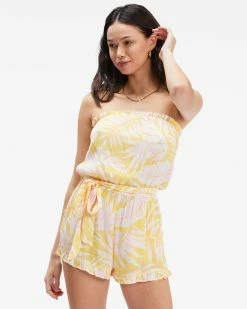 Billabong Flower Days Romper SUNBURST (srt) -billabong shop abjwd00295 billabongw srt frt1