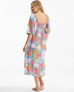 Billabong Swept Away Midi Dress MULTI (mul) 7 Billabong Swept Away Midi Dress MULTI (mul) -billabong shop abjwd00327 billabongw mul bck1 3