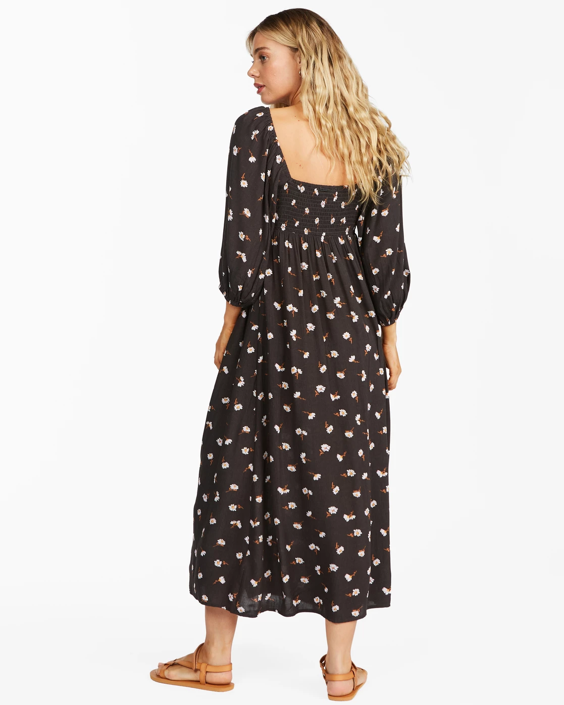 Billabong Swept Away Midi Dress OFF BLACK (ofb) 3 Billabong Swept Away Midi Dress OFF BLACK (ofb) - Image 3
