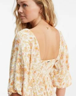 Billabong Swept Away Midi Dress WHITE/MULTI (wmu) 9 Billabong Swept Away Midi Dress WHITE/MULTI (wmu) -billabong shop abjwd00327 billabongw wmu dtl1