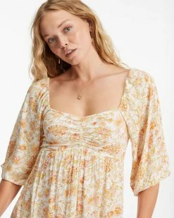 Billabong Swept Away Midi Dress WHITE/MULTI (wmu) 10 Billabong Swept Away Midi Dress WHITE/MULTI (wmu) -billabong shop abjwd00327 billabongw wmu dtl2