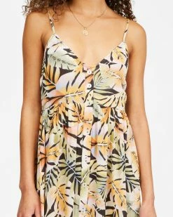 Billabong Venice Babe Midi Slip Dress BLACK 2 (bk2) -billabong shop abjwd00355 billabongw bk2 dtl1