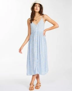 Billabong Venice Babe Midi Slip Dress RAIN DROP (rad)