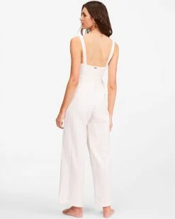 Billabong Sandy Cove Jumpsuit SALT CRYSTAL (scs) -billabong shop abjwd00357 billabongw scs bck1