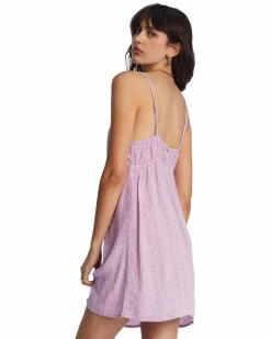 Billabong As If Mini Dress LILAC DREAM (pgr0) -billabong shop abjwd00359 billabongw pgr0 bck1