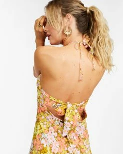 Billabong Retro Romance Halter Dress MOSS (mos) 10 Billabong Retro Romance Halter Dress MOSS (mos) -billabong shop abjwd00365 billabongw mos dtl2