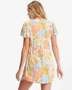 Billabong Short And Sweet Mini Dress SORBET (sor) -billabong shop abjwd00371 billabongw sor bck1 1