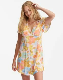 Billabong Short And Sweet Mini Dress SORBET (sor) -billabong shop abjwd00371 billabongw sor sd2