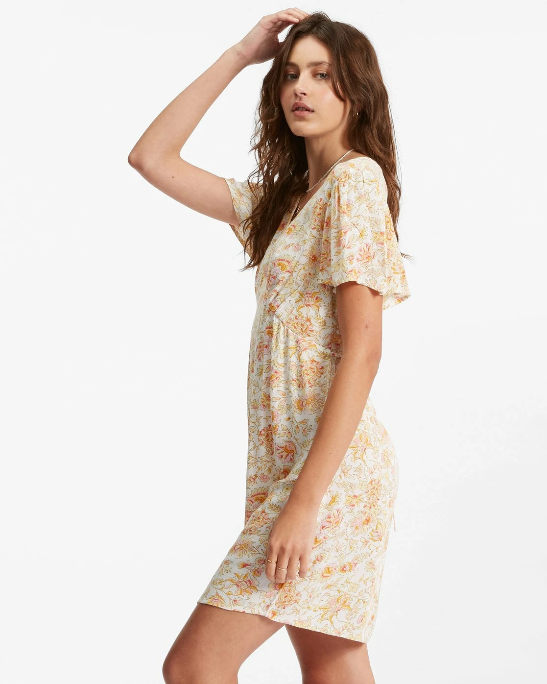 Billabong Short And Sweet Mini Dress WHITE/MULTI (wmu) 2 Billabong Short And Sweet Mini Dress WHITE/MULTI (wmu) - Image 2
