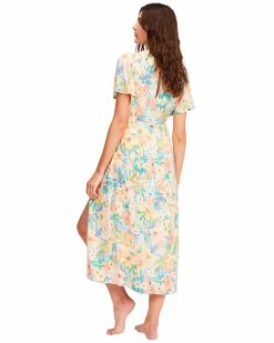 Billabong Jet Set Midi Dress WHITE/MULTI (wmu) 10 Billabong Jet Set Midi Dress WHITE/MULTI (wmu) -billabong shop abjwd00375 billabongw wmu bck1