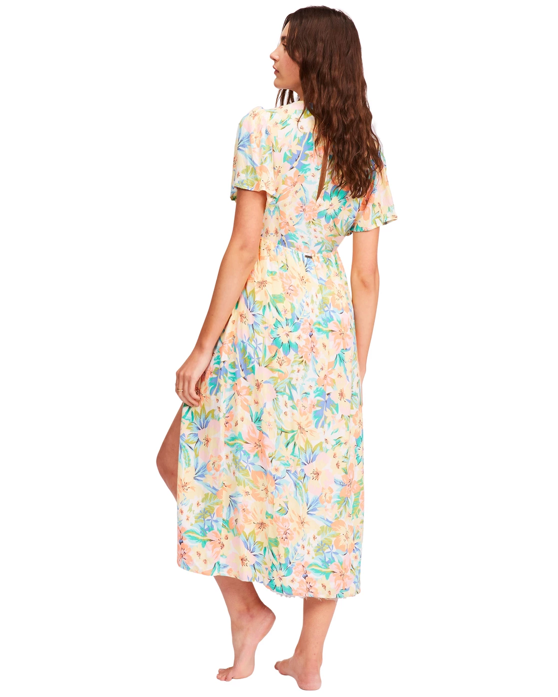Billabong Jet Set Midi Dress WHITE/MULTI (wmu) 5 Billabong Jet Set Midi Dress WHITE/MULTI (wmu) - Image 5