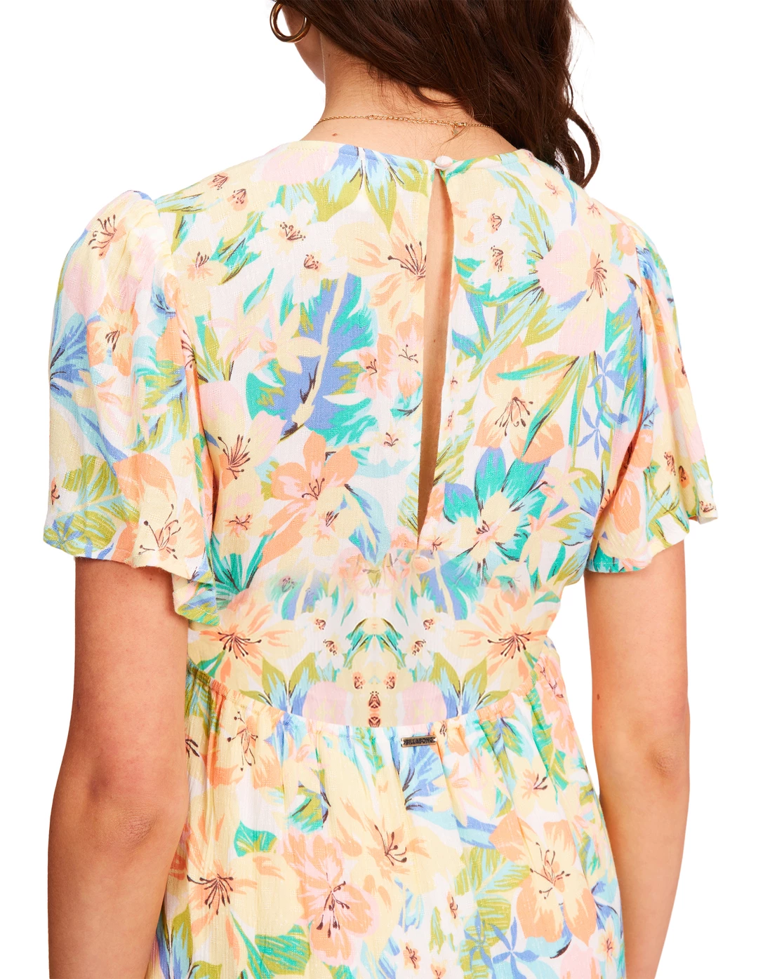 Billabong Jet Set Midi Dress WHITE/MULTI (wmu) 6 Billabong Jet Set Midi Dress WHITE/MULTI (wmu) - Image 6