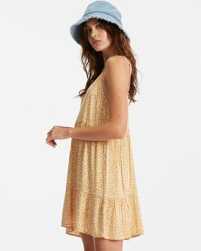 Billabong You Got It Mini Dress LIGHT SUNSET GOLD (tjq0) 6 Billabong You Got It Mini Dress LIGHT SUNSET GOLD (tjq0) - Image 6