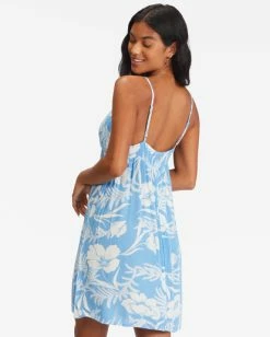 Billabong Just Add Sun Mini Slip Dress BLISS BLUE (bll0) 11 Billabong Just Add Sun Mini Slip Dress BLISS BLUE (bll0) -billabong shop abjwd00419 billabongw bll0 bck1 3