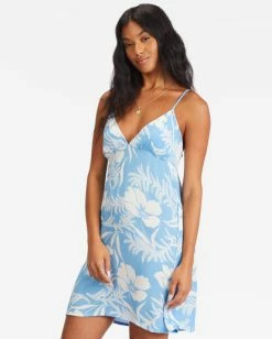 Billabong Just Add Sun Mini Slip Dress BLISS BLUE (bll0) 10 Billabong Just Add Sun Mini Slip Dress BLISS BLUE (bll0) -billabong shop abjwd00419 billabongw bll0 sd1 3