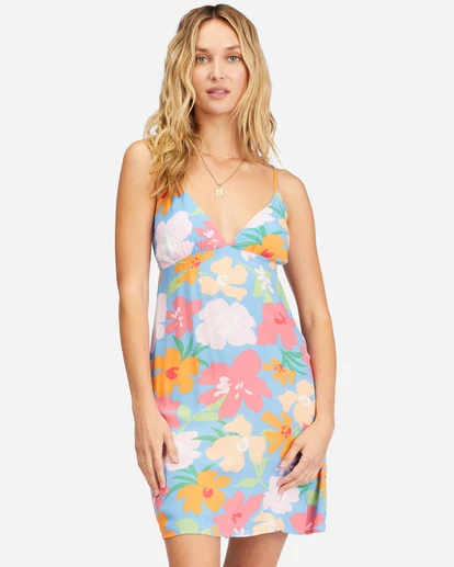 Billabong Just Add Sun Mini Slip Dress MULTI (mul) 5 Billabong Just Add Sun Mini Slip Dress MULTI (mul) - Image 5