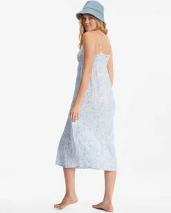 Billabong Summer Daydream Midi Slip Dress SALT CRYSTAL (scs) -billabong shop abjwd00424 billabongw scs bck1 1