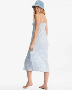 Billabong Summer Daydream Midi Slip Dress SALT CRYSTAL (scs) -billabong shop abjwd00424 billabongw scs bck1