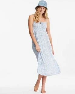 Billabong Summer Daydream Midi Slip Dress SALT CRYSTAL (scs)